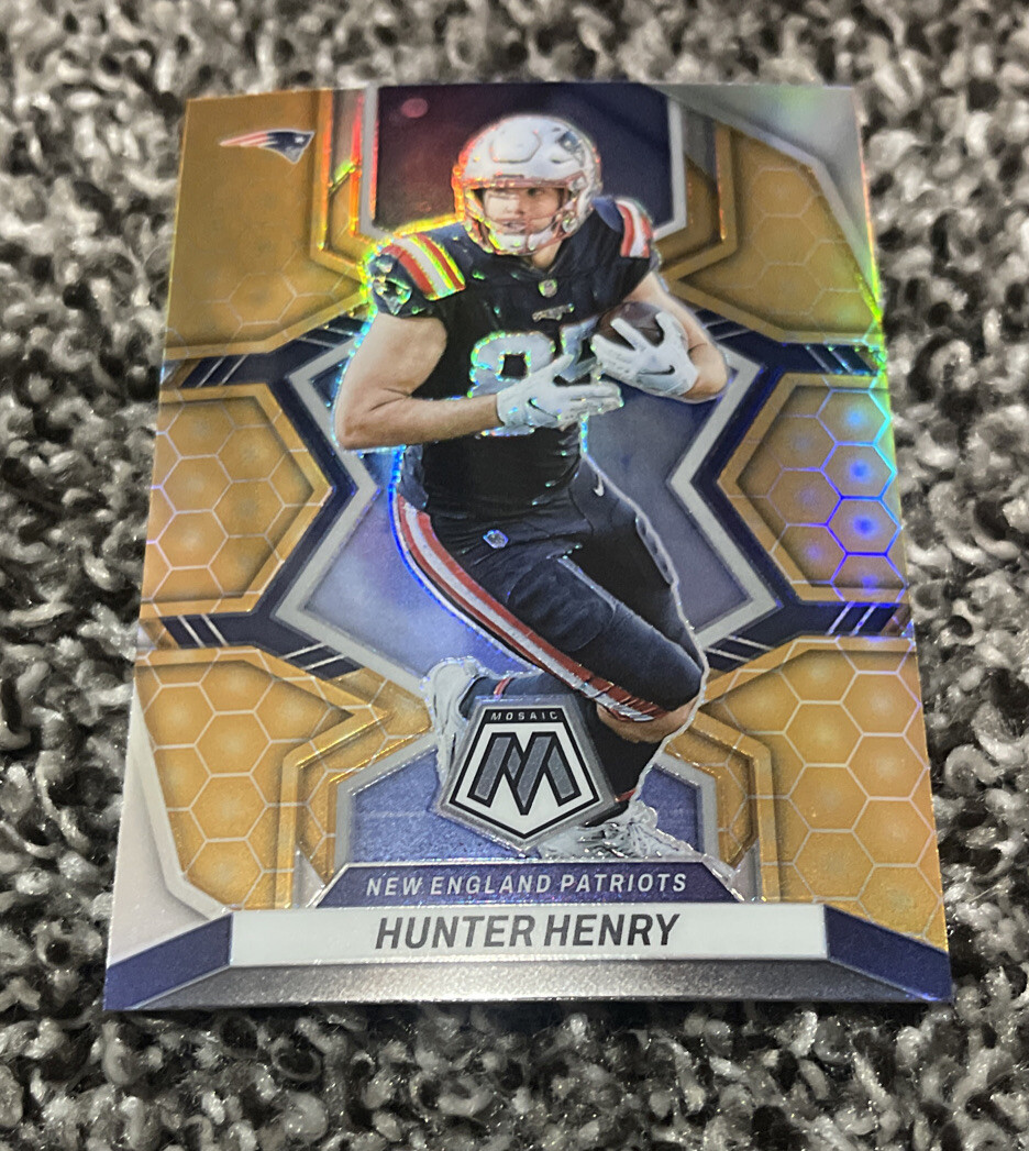 2022 Mosaic Football Hunter Henry Honeycomb Prizm Patriots #136 | eBay