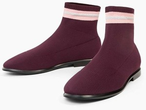 zara burgundy boots