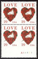 U.S. #2814A Var RARE Mit Zertifikat - 1994 29C Liebe