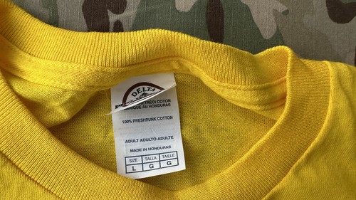 Flight School Paper Airplane Yellow T-shirt Tee Shirt Large - Picture 4 of 8