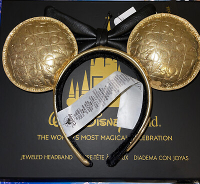 Disney Parks 50th Anniversary Loungefly Luxe Logo Gold  display picture 2