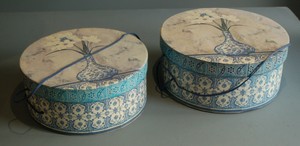 large vintage hat box