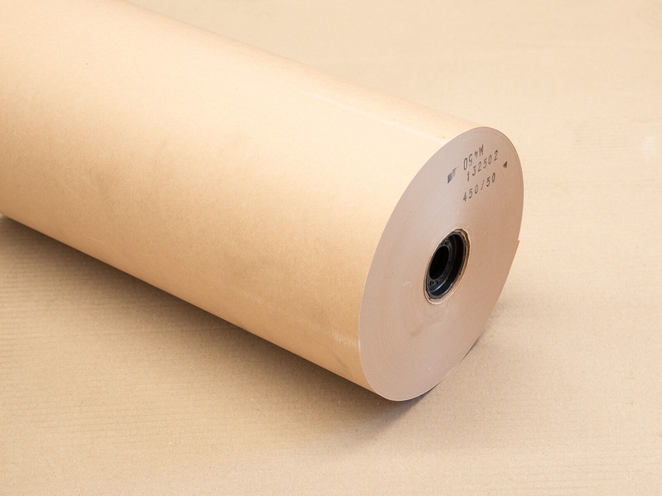 2x Brown Kraft Packaging Paper Roll 450mm x 450m 50GSM Void Fill & Box ...