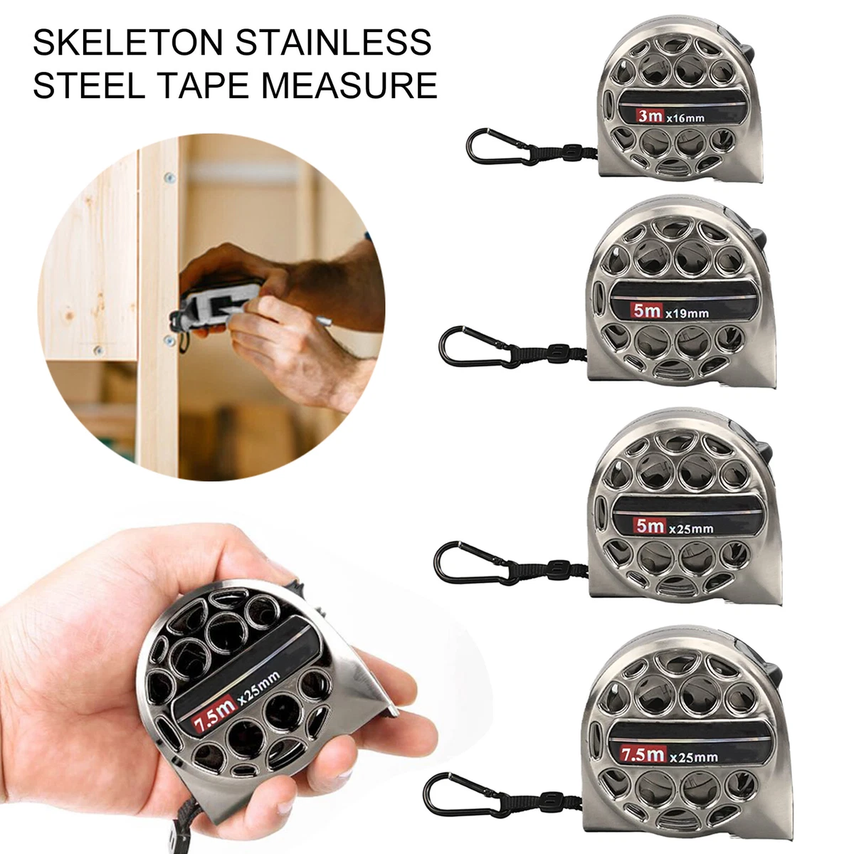 Stainless steel 2024 tape measure