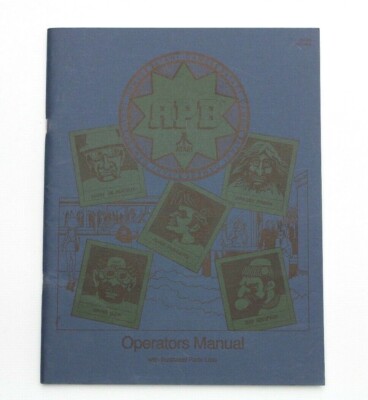 Atari APB Arcade Operators Manual with Parts List