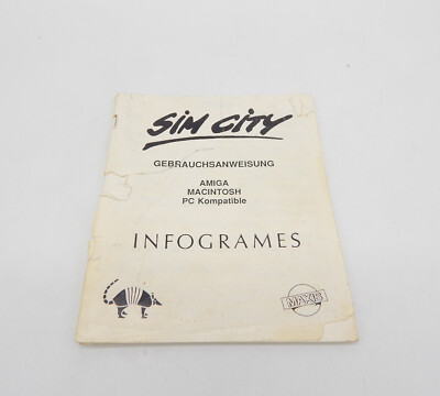 Commodore Amiga Sim City Gebrauchsanweisung (Deutsch)