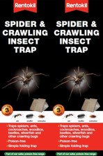 6x Rentokil Spider & Crawling Beetle Ants Cockroaches Woodlice Insect Pest Traps