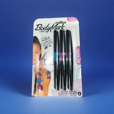 BIC BodyMark Temporary Tattoo Marker New School Assorted Colors 3ct NIP