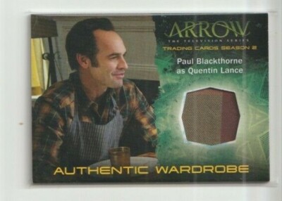 DC Arrow TV Show Season 2 Wardrobe Costume Card Paul Blackthorne Quentin Lance