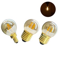 2W 3W E12 E14 E27 Vintage Retro COB Filament LED Globe Light Bulbs 2200K Lamp