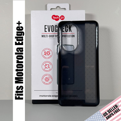Tech21 EvoCheck Case for Motorola Edge Plus 5G UW 2022 - Smoky Black