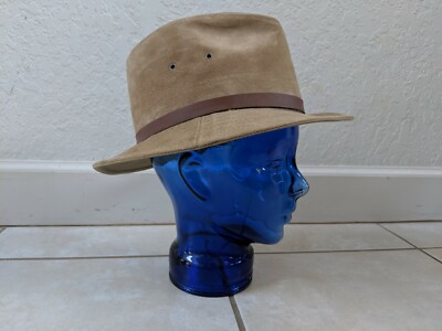 Leather New York Hat Company Fedora Vintage Leather Fedora Hat