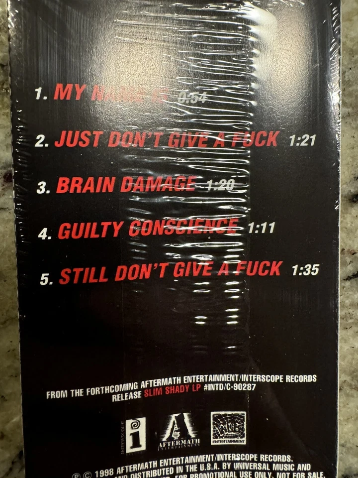 Eminem Slim Shady LP Sampler Cassette Sealed - Image 4 of 4