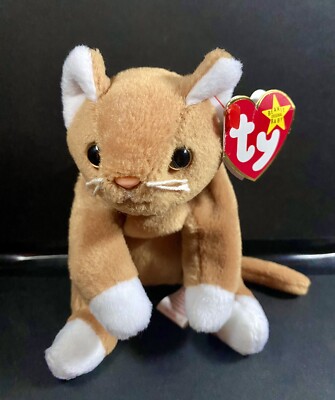  Nip  the Cat TY Beanie Baby-RARE Style 4003 On Tag Retired MINT Condition