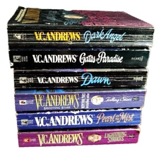 V C Andrews Paperback Book Dark Family Drama Gothic Horror Lot 6x