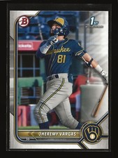 JHEREMY VARGAS 2022 Bowman 1st Prospects Base Card Milwaukee Brewers (#BP-144)