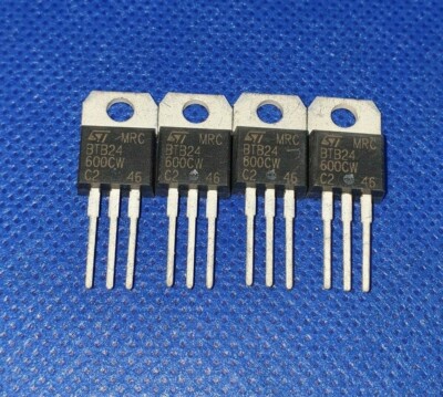 4 pcs. NEW GENUINE BTB24-600CW STM Triac 25A 600V 50mA TO220AB NEW