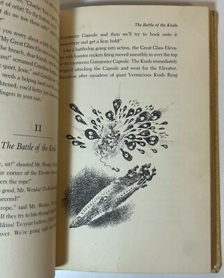 Charlie And The Great Glass Elevator 1972 Roald Dahl HC Book Charlie And The Great Glass Elevator 1972 Roald Dahl HC Book