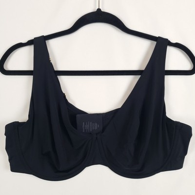 Third Love Classic Second Skin Bra 40D Unlined Underwire Adjustable Black