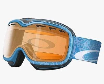 Oakley Stockholm Snow Goggle Azure Blue Elevation Print Ski HIGH Def Optics NIB