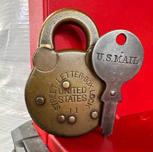 STREET LETTER BOX PADLOCK/ mail lock/ postal hardware/ mailman ...
