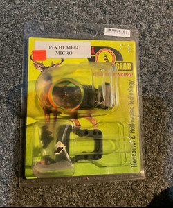 Vital Gear Pin Head #4 Micro Sight Pin, 1-Pin Compound Bow, Black, Ambidextrous