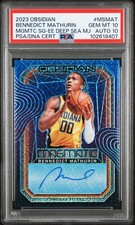 2023 Obsidian Bennedict Mathurin Auto MGMTC SG-EE DEEP SEA  1/5 PSA 10 POP 1 🏀