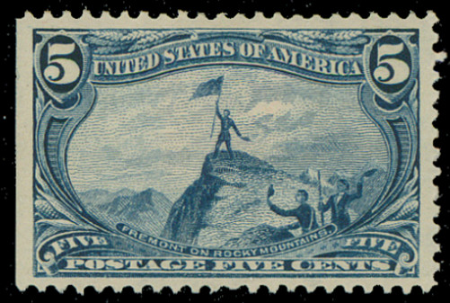 US Scott 288 Mint Hinged, Fine-Very Fine, Hinge Remnant, SCV $100.00