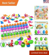 60 Pcs Hatching Dinosaur Eggs - Magical Water Grow Fun for Kids' Parties