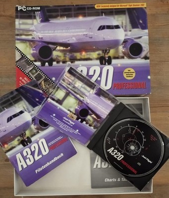 Flight Simulator 2002 A320 Professional CD-Box mit Cockpithandbuch