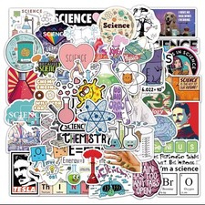 Science Lab Stickers, Tesla, Chemistry, Biology, 50 pack