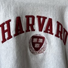 Vintage Champion Reverse Weave Men s Large Sweatshirt Gray Harvard Crewneck 90s