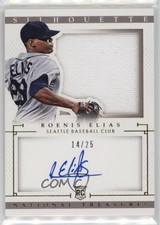 2014 National Treasures Rookie Silhouette Gold 14/25 Roenis Elias #40 Auto 0c2