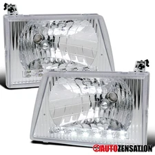 Fit 1992-2006 Ford E150 E250 E350 Econoline Van LED Strip Headlights Lamps 92-06