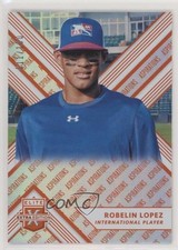 2018 Panini Elite Extra Edition Aspirations Orange 11/100 Robelin Lopez #189 y0i