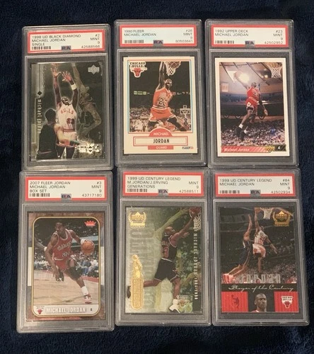 Lot Of 6 PSA 9 Michael Jordan Cards