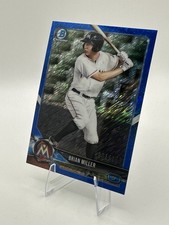 2018 Bowman Draft #BDC-132 Brian Miller Chrome Blue Refractor 001/150