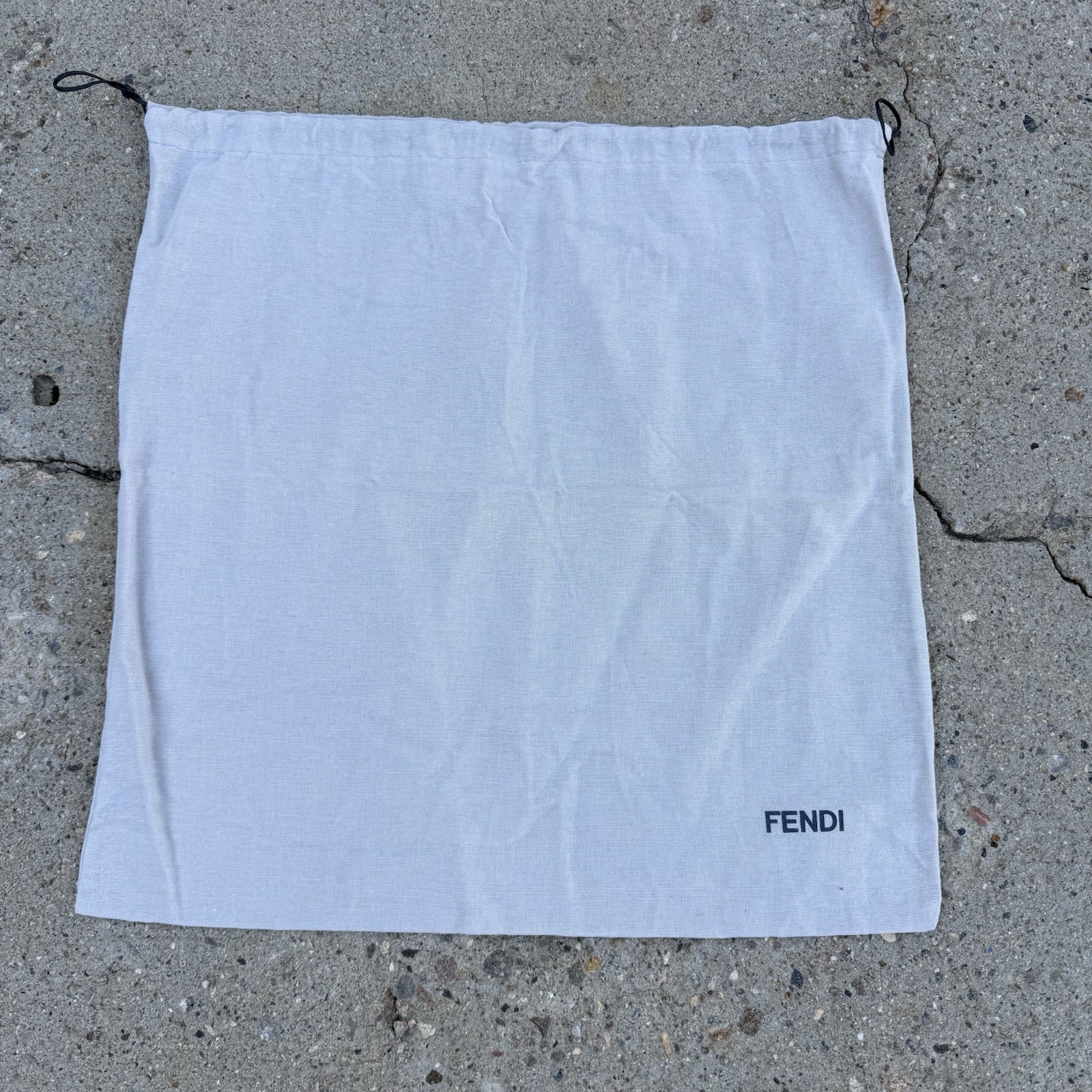 FENDI Light Gray Drawstring Protective Storage Du… - image 1