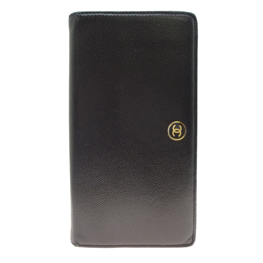 Chanel Classic Flap Long Wallet in Black Caviar Leather A20904