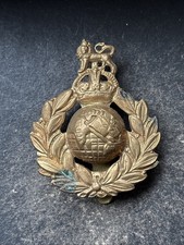 Royal Marine Commando Genuine British Cap Badge Green Beret. WW2. Slider.