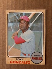 1968 Topps Tony Gonzalez  Philadelphia Phillies #245 EX-MINT