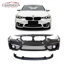 For 2012-2019 BMW 3 Series F30  M3 Style Front Bumper Kit W/ Fog holes