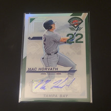 Panini 2025 Prospect Edition Mac Horvath Prizm Autograph #32 Tampa Bay Rays