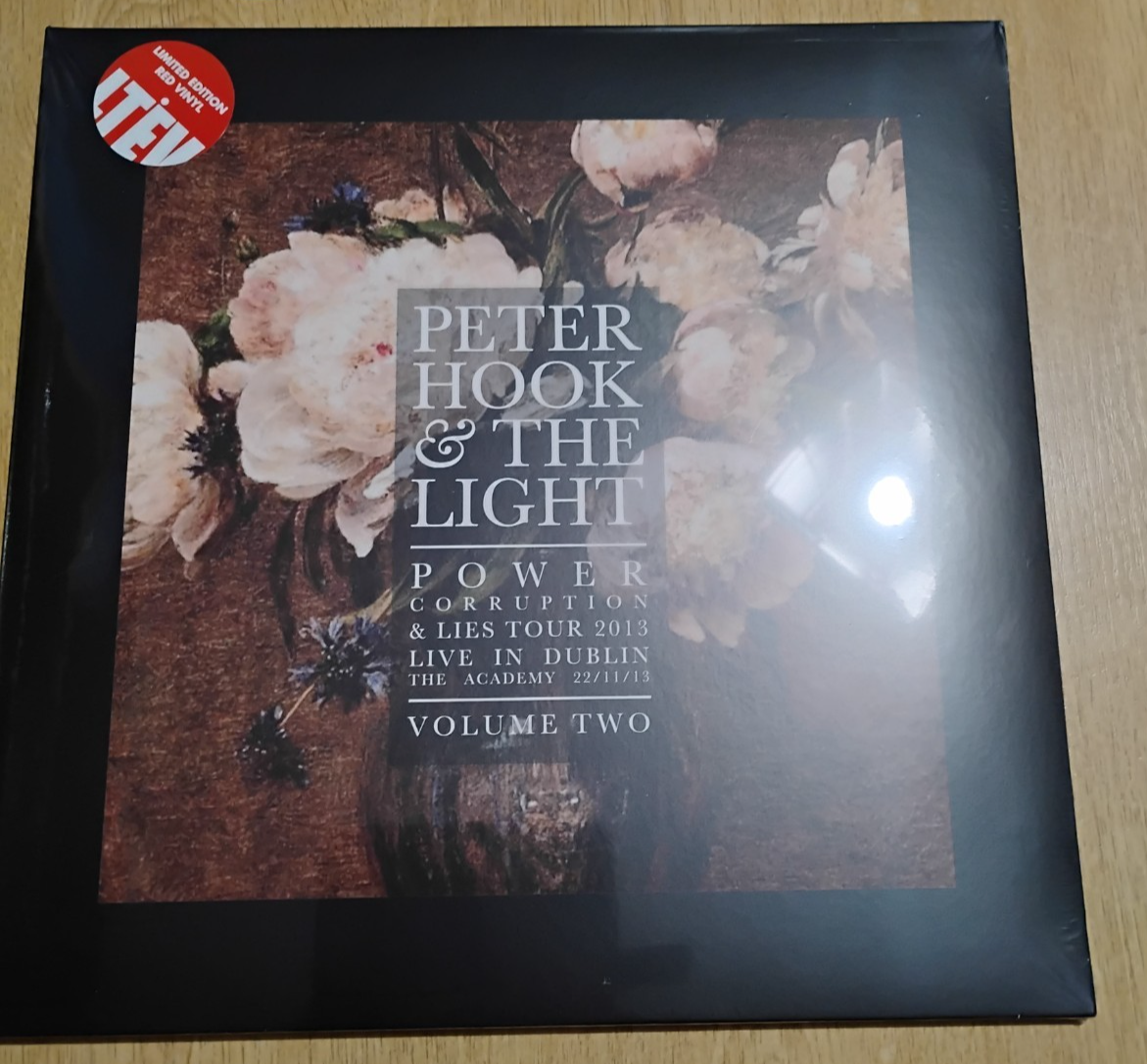 PETER HOOK LIVE IN DUBLIN 2013 VOL 2 RED VINYL NEW (JOY DIVISION NEW ORDER)