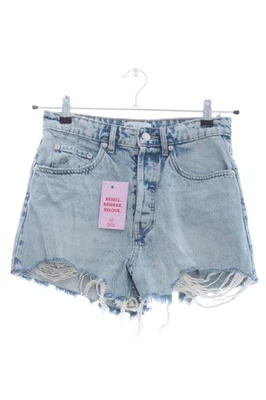 ZARA Short moulant Dames Pantalon court T EU 36 bleu style décontracté - Photo 1/4