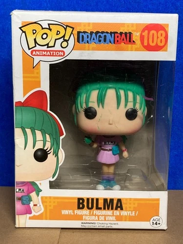 Funko POP Dragon Ball 108 Bulma Damaged Box / Plastic shell holder