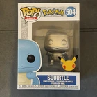 Funko Pop Games Pokemon Squirtle #504 Silver Metallic 25th Anniversary