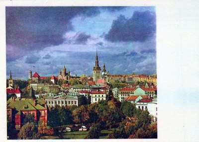 Estonia Tallinn Historic Old Town Skyline Medieval Architecture #PBE694