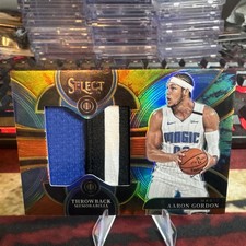 2023 Panini Select Throwback Memorabilia Tie-Dye Prizm 17/25 Aaron Gordon