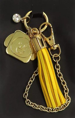 BT21 Chimmy Gold Metall Taschenanhänger Fransen Sammlerstück